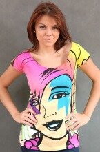 Neff koszulka damska Rockstar multicolor