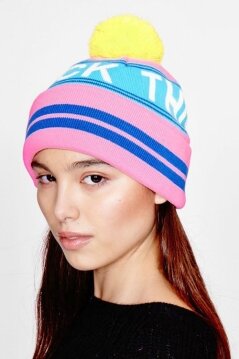 Lazy Oaf F*** This Noise Bobble Hat