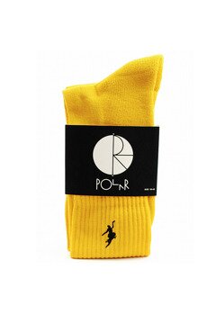 Polar Skate Co No Comply Socks yellow