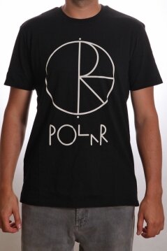 Polar Skate Co t-shirt Stroke Logo Front black