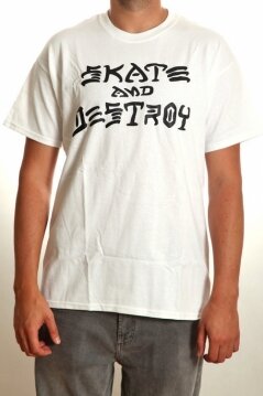 Thrasher t-shirt Skate & Destroy white
