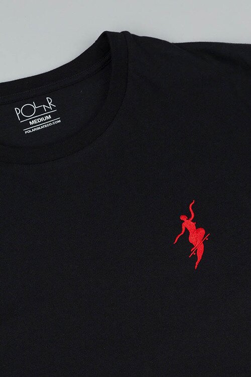 Polar Skate Co t-shirt No Comply black/red