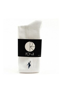 Polar Skate Co No Comply socks white